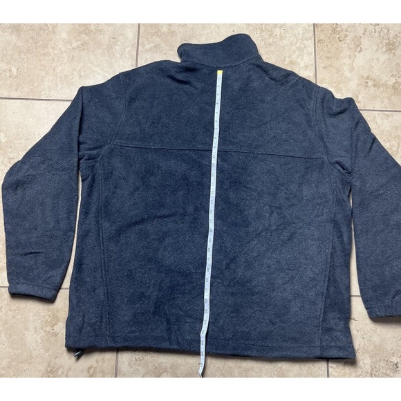 Columbia Sportswear Gray Fleece Pockets Full Zip Jacket Adult Regular Size XXL - Picture 4 of 11